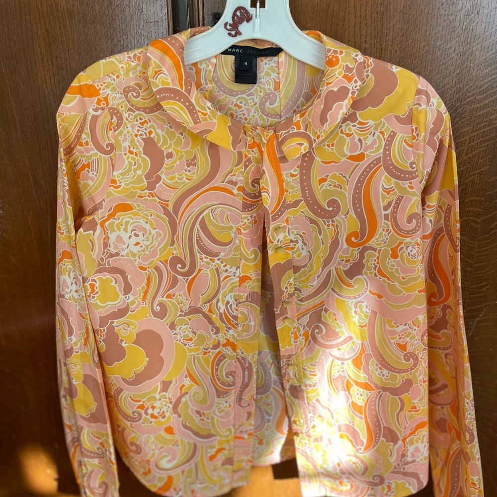 Marc Jacobs Retro Paisley Blouse